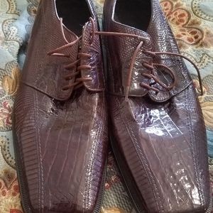 Belvedere genuine crocodile and lizard dress shoes
